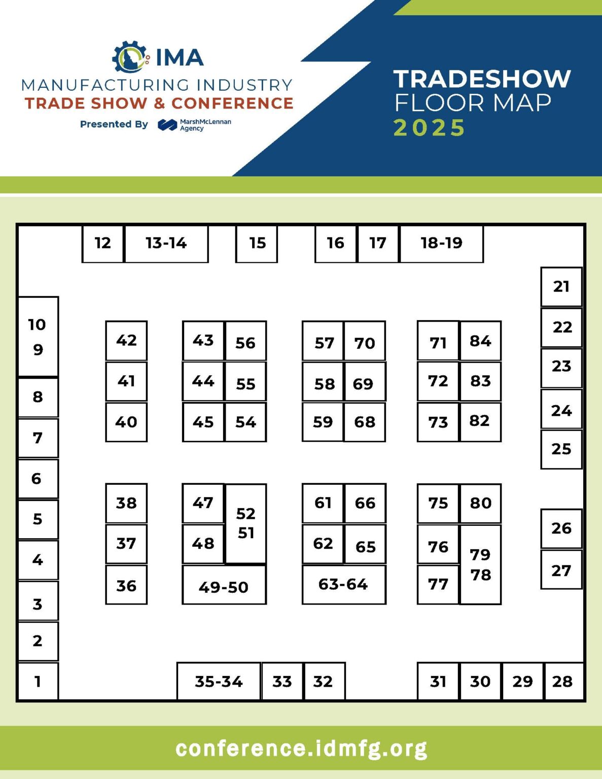 IMA Tradeshow Map